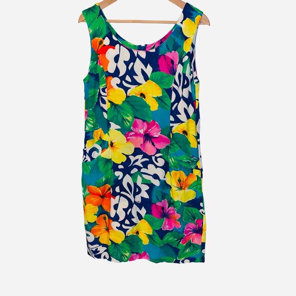 Jams World Dress Bright Multicolored Floral sz 11 vintage - Picture 4 of 7